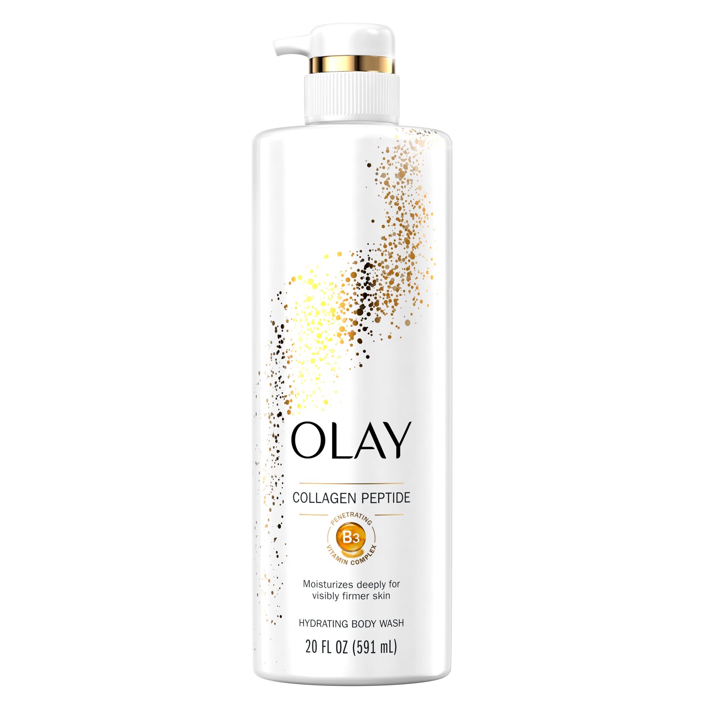 Olay Cleansing & Firming Women's Body Wash with Vitamin B3 and Collagen, All Skin Types, 20 fl oz