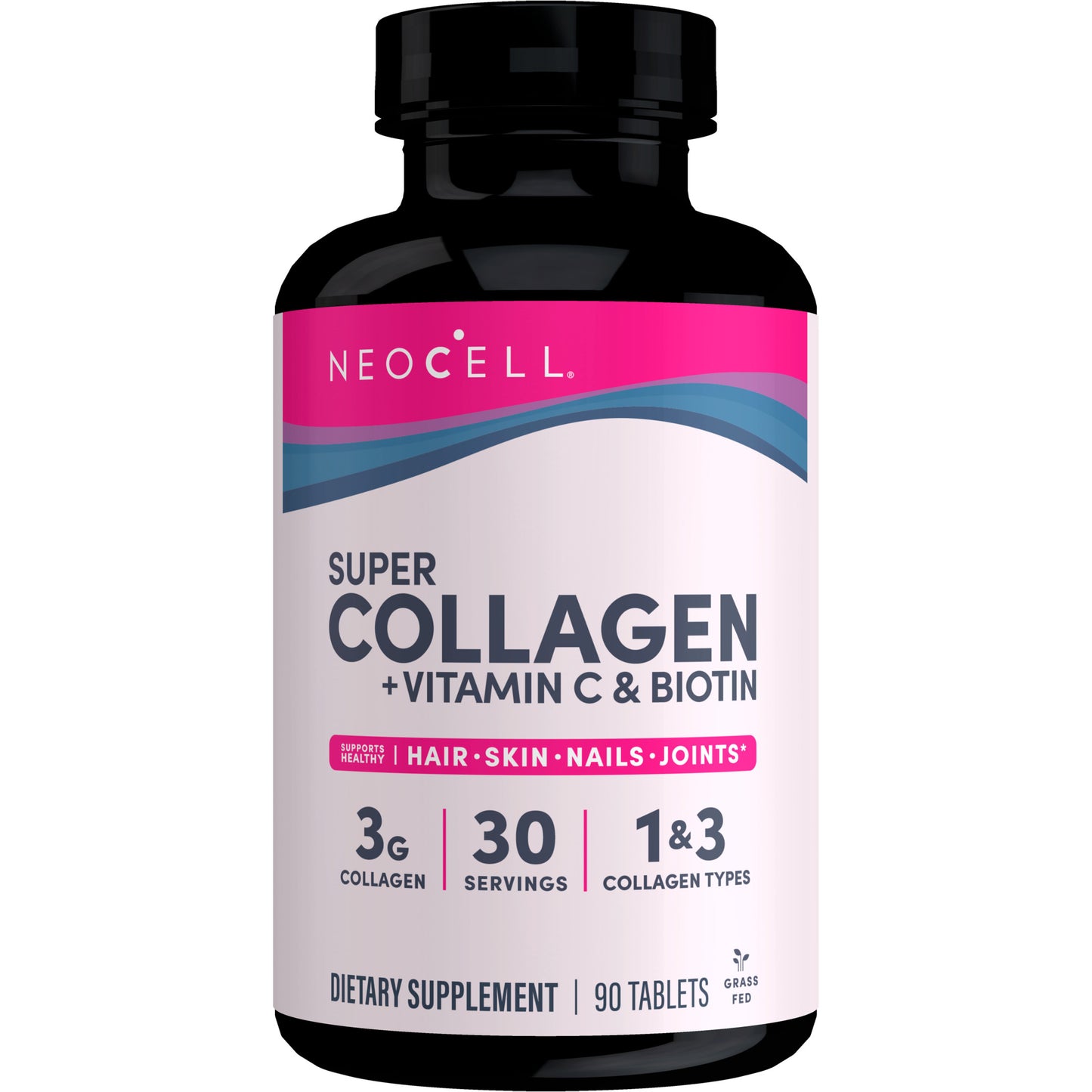 NeoCell Super Collagen Tablets with Vitamin C and Biotin, 90 Count