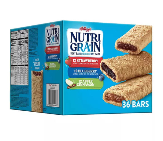 Kellogg's Nutri-Grain Bars Variety Pack (1.3 oz., 36 pk.)