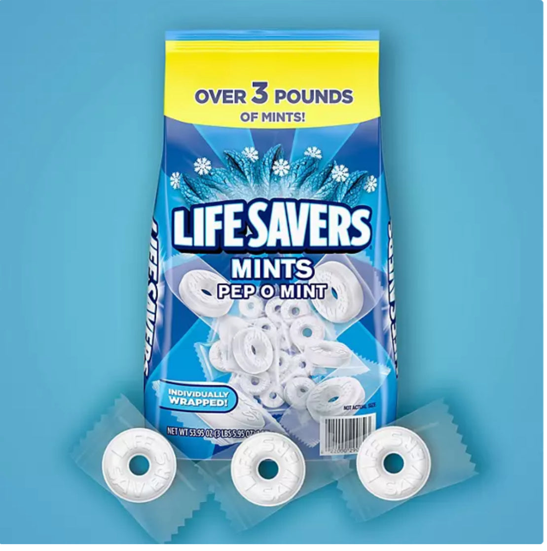 Life Savers Pep-O-Mint Breath Mint Bulk Hard Candy (53.95 oz.)