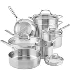 KitchenAid 11-Piece Tri-Ply Stainless Steel Cookware Set